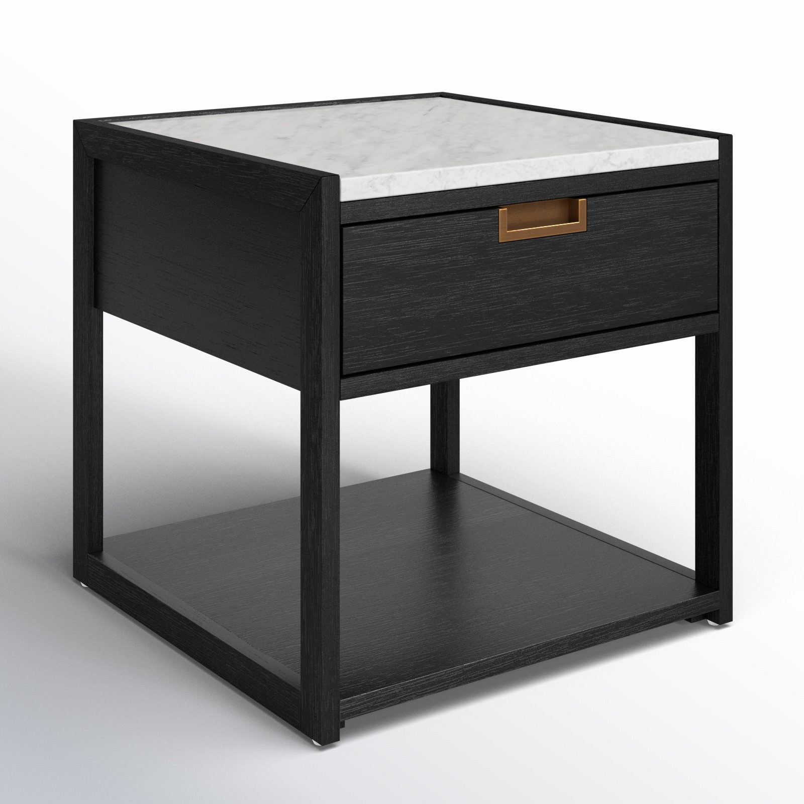 Eliane Acacia Nightstand, Black
