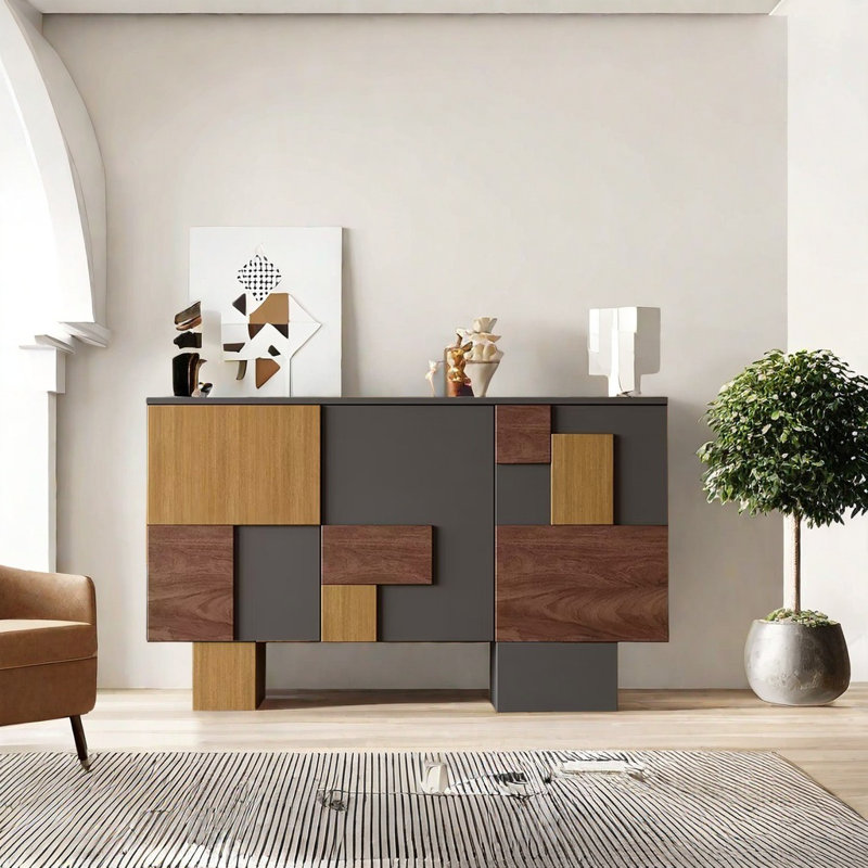 Armoire décorative moderne de style nordique, Noir