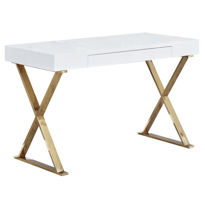 Chelsey 47" Metal Base Writing Desk 