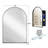 24X36 Inch Arched Recessed Medicine Cabinet, Metal Framed Bathroom Wall Cabinet With Mirror And Adjustable Shelves, Wall Mirror With Storage For Bathroom-495325513