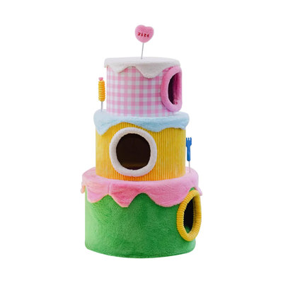 3 Tiers Cat Tree with Condons,Perch,Scratching Posts