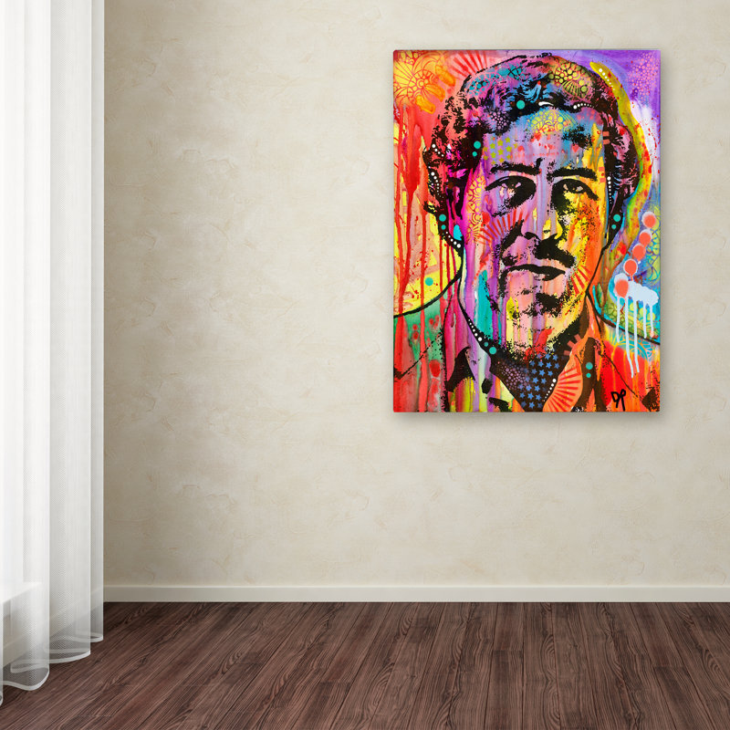 «Pablo Escobar», reproduction d'impression sur toile tendue, H 24 po x l 18 po