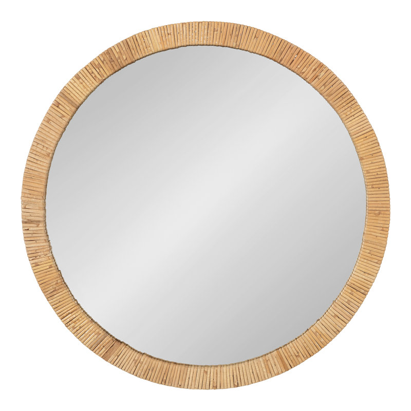 Cassilis Engineered Wood Flat Mirror, Natural Wood