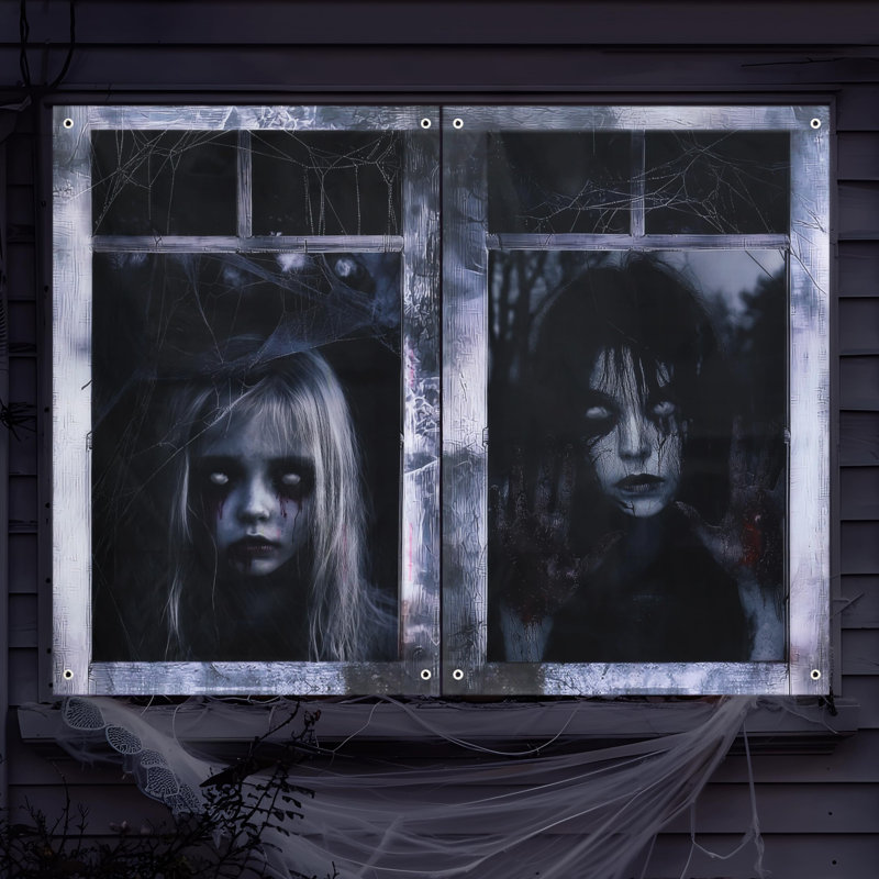 Housse pour fenêtre Halloween Ghost