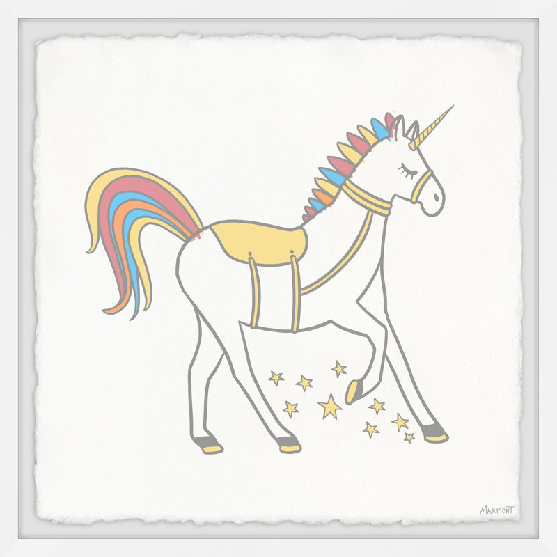 'Coloured Mane And Tail' Framed Print, 18" H x 18" W x 1.5" D