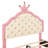 PU Leather Princess Bed with Tufted Headboard-106762667