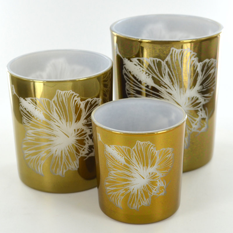 3 Piece Glass Tabletop Votive Holder Set
