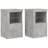 vidaXL Side Cabinet with LED Lights End Table for Living Room Engineered Wood-81591512