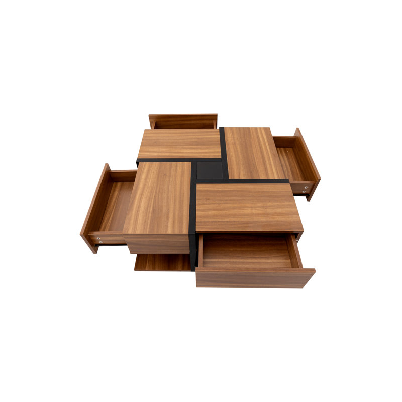 Coffee Table with Storage, Brown