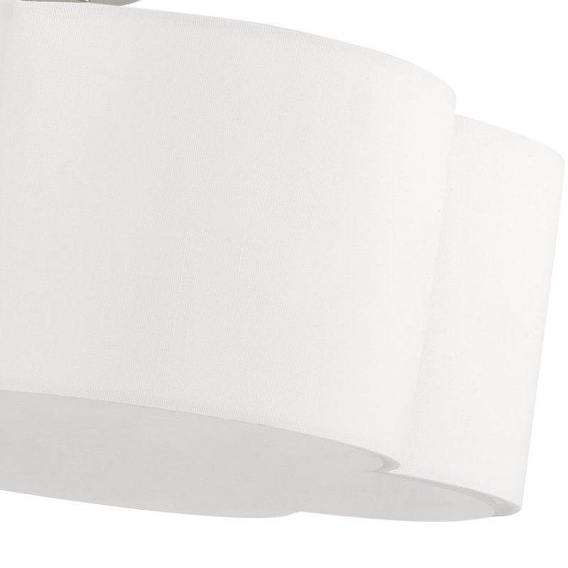Plafonnier semi-encastré 3 lumières Vino, H 8,5 po x l 18 po x P 18 po