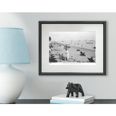 Seaview, The Sands And The Pier 1918 - Single Picture Frame Print