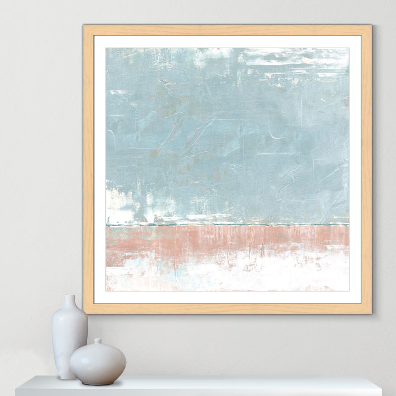 Foundation  Print by Denise Brown, Natural Framed, 42.5" H x 42.5" W