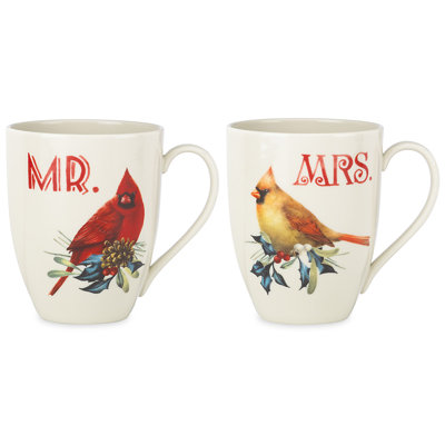 Lenox Winter Greeting 2 Piece Coffee Mug