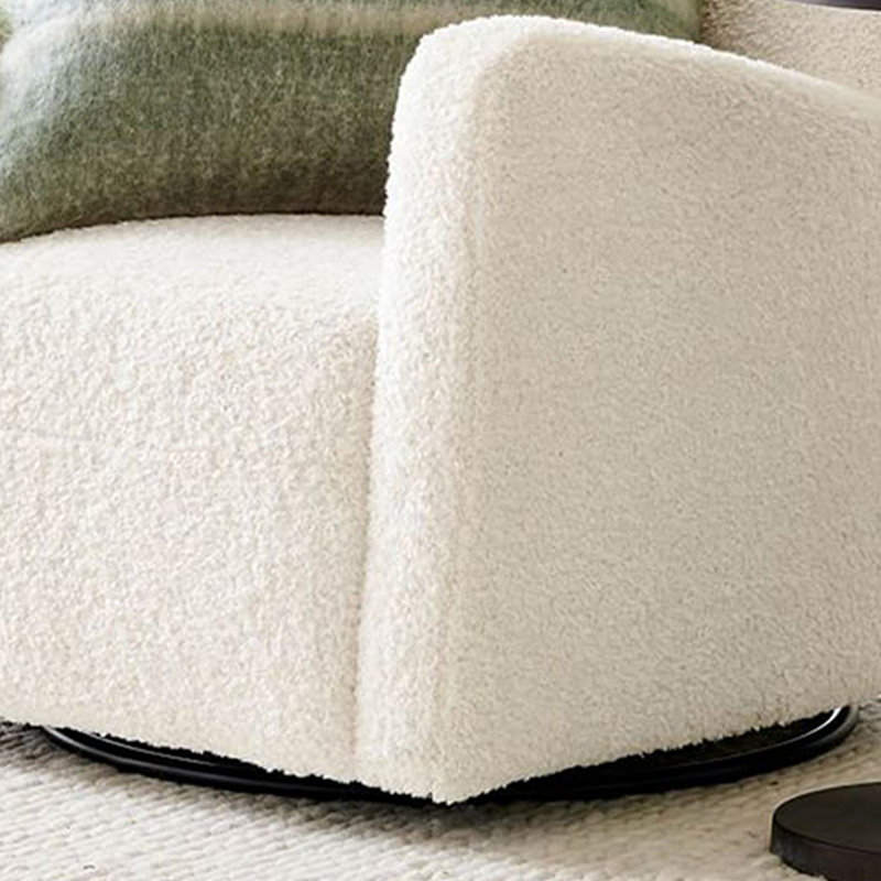 Comfortable solid wood swivel chair