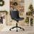 Brionni Leather Upholstered Office Desk Chair Swivel Task Chair Height Adjust Conference Chair-768614421-790715893