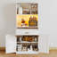  Armoires de rangement pour garde-manger de 67 po avec lumières DEL et station de charge
