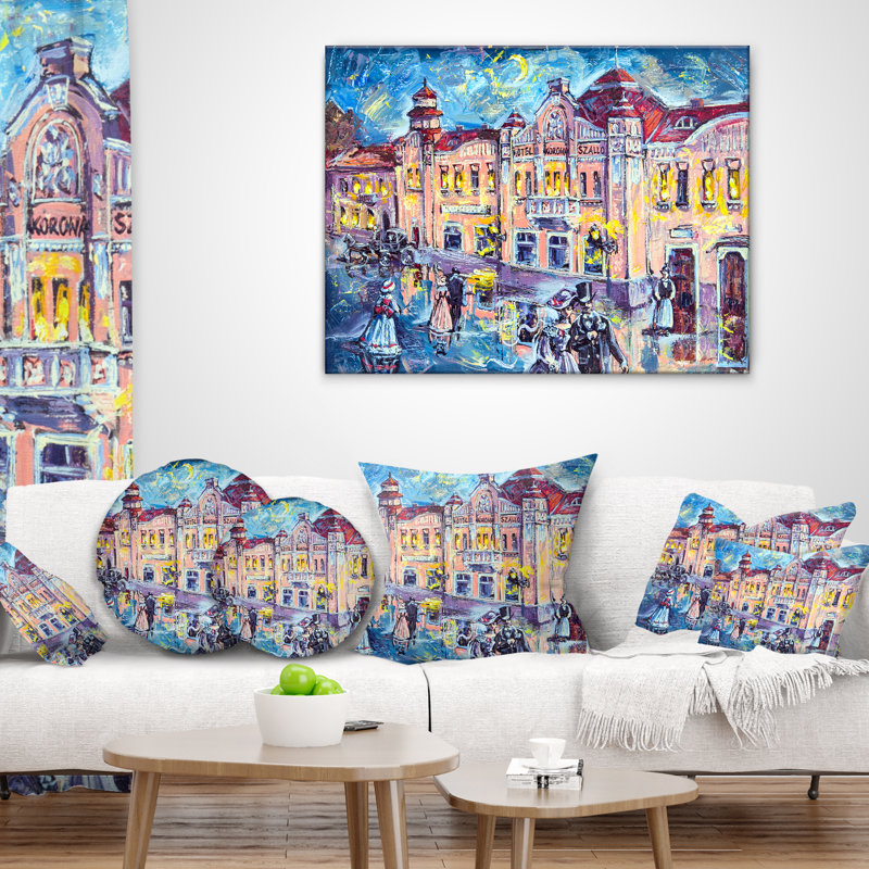 Coussin City City Night, Rectangulaire, 12 po x 20 po