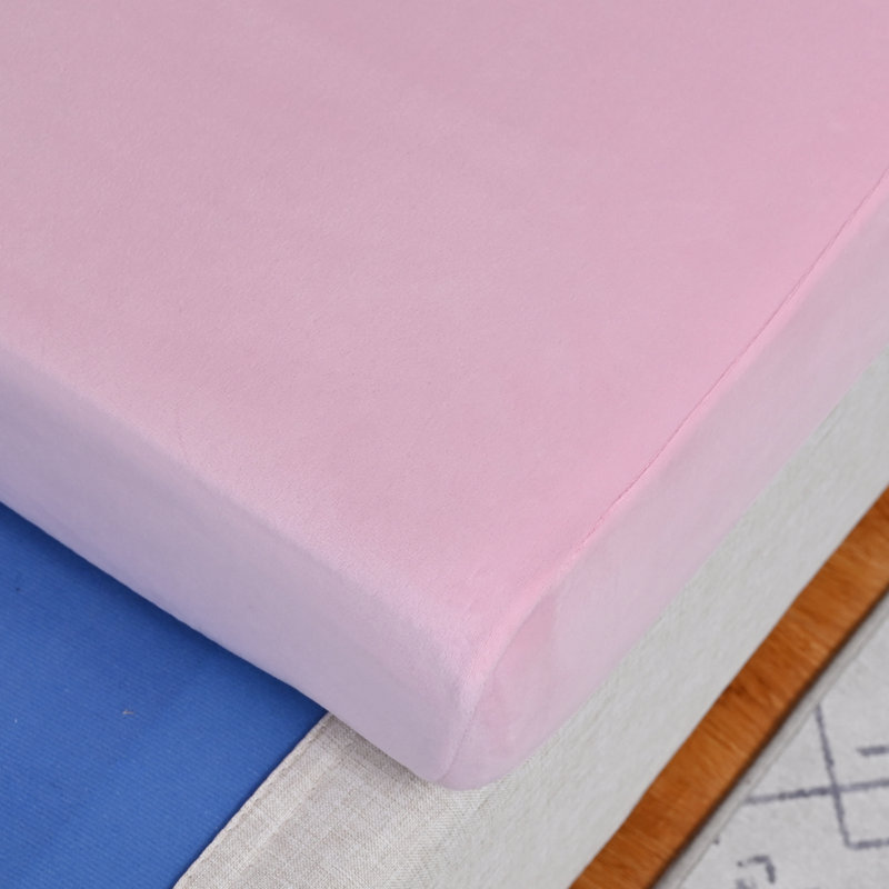 Housse pour canapé à coussins carrés/rectangulaires, Mélange de polyester rose