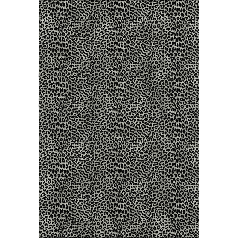Premium Machine Washable Kishonna AMF43 Shadow Rug, Rectangle 9' x 12'