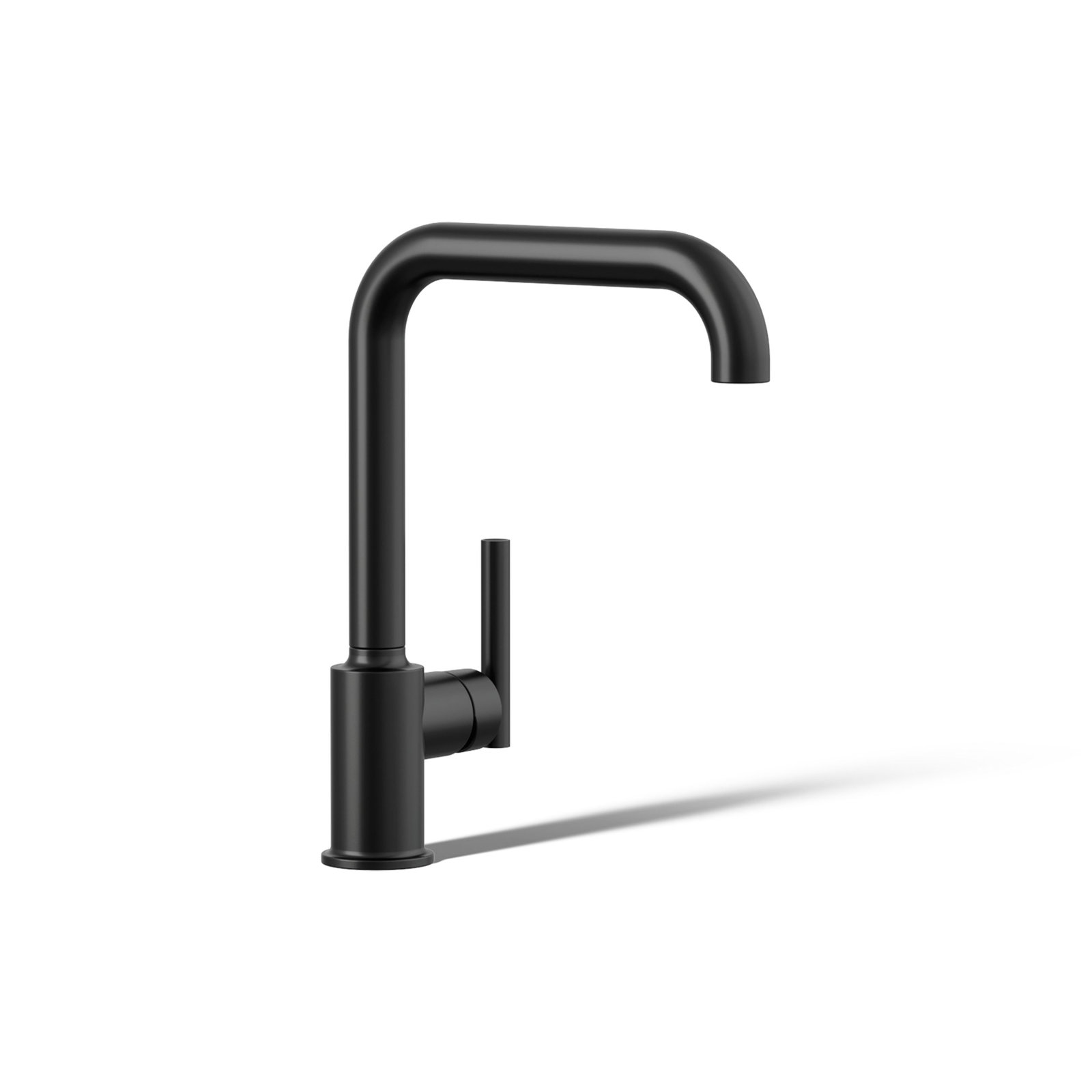 Purist Single-Hole Kitchen Faucet, Matte Black