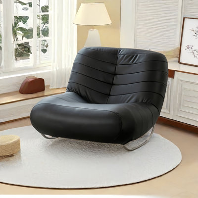 Chaise berçante moderne rembourrée