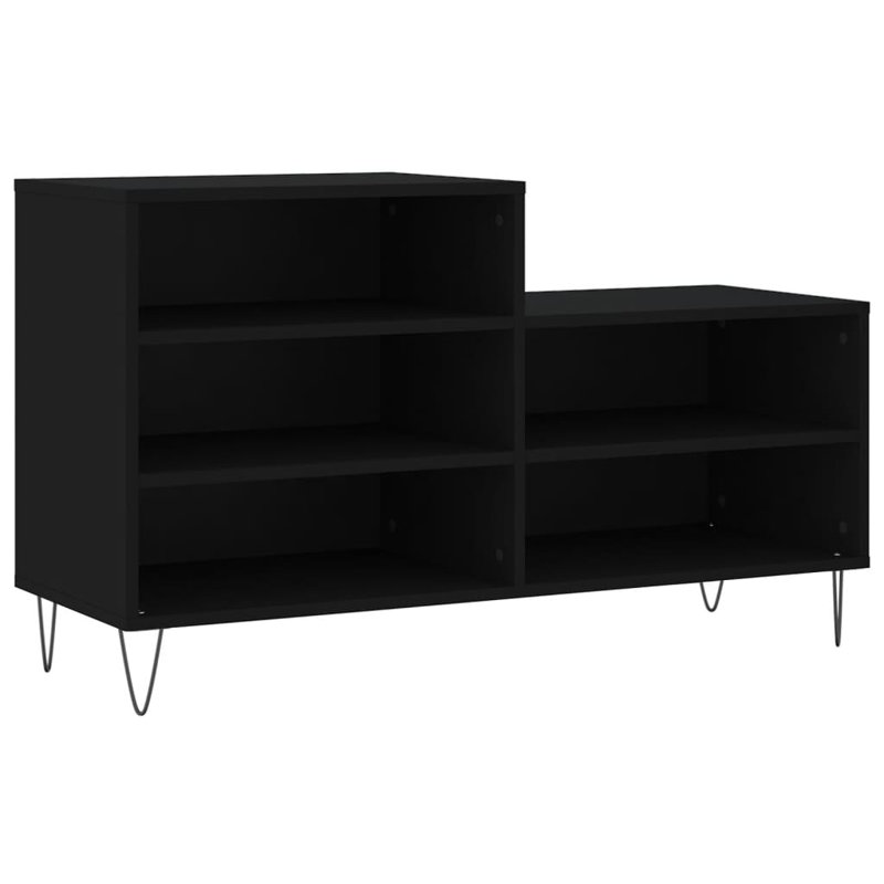 10 Pair Shoe Storage Cabinet, Black