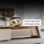 Bureau de luxe haut de gamme avec bandes lumineuses 110,24 "-336554237