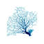 Blue Seafan Coral I Graphic Art by Sofia Fox-26931129-26931135