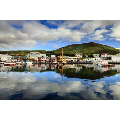 Husavik Harbor - Wrapped Canvas Print