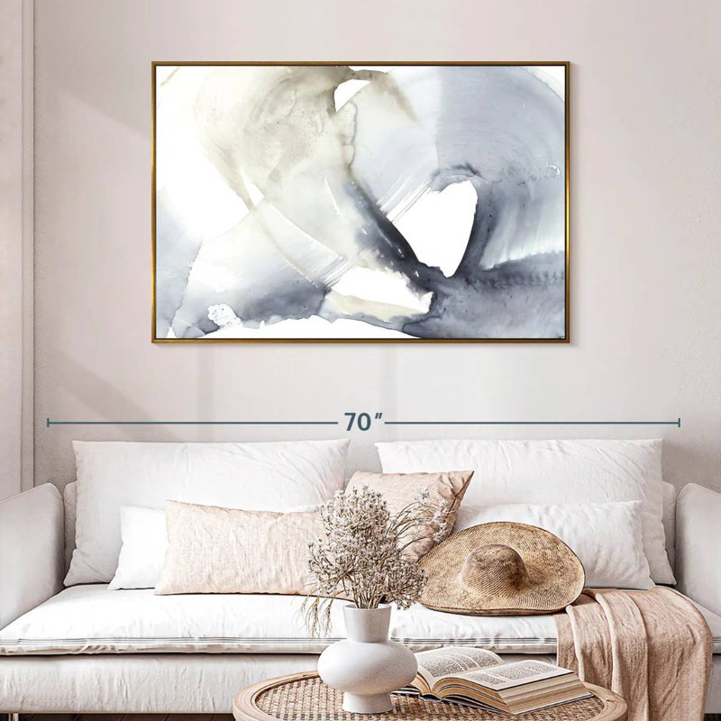 Wave Break II, 25 po x 17 po, Cadre flottant doré
