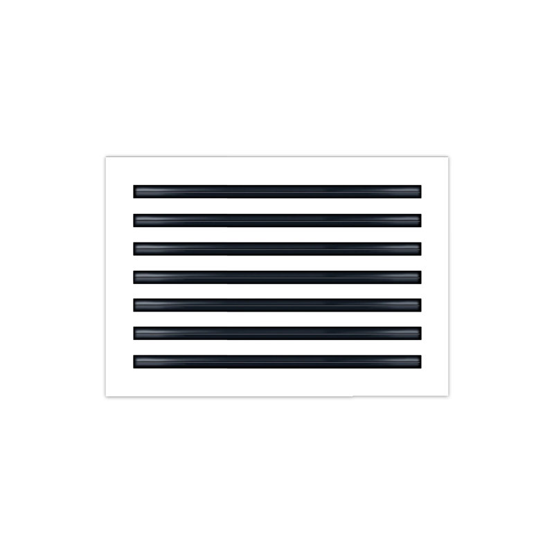 Buildmart - Couvercle de ventilation AC moderne 20 x 14 - Diffuseur à fente linéaire standard - Grille de registre / Taille: H 2 po x l 14 po x L 20 po