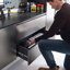 96 po X P 72 H 20 P Armoire de garage série B. Fixation murale pour l'espace, fermeture en douceur, rangement extra profond, eau et chaleur, panneau de teinture Stain Scratch E0, 2 fois plus épais, abat-jour gris métallique, fabriqué en