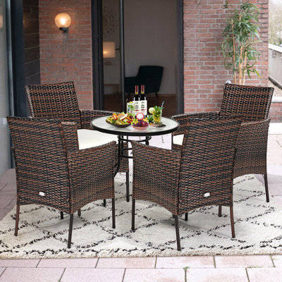 Chaise de patio avec coussins Vivelle