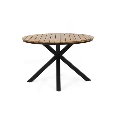 Stylish Circular Dining Table With Stunning Industrial Design And Durable Materials