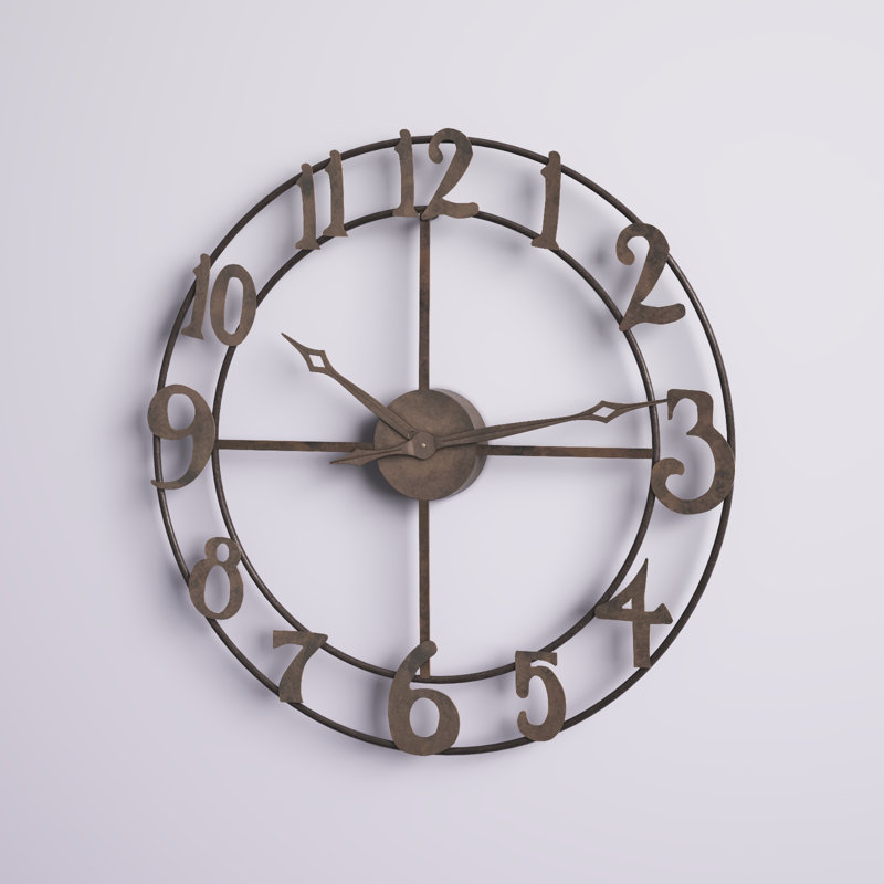 Très grande horloge murale 31 po Alviso