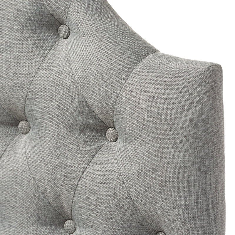 Tête de lit simple tapissier Ezkiel, Coin gris