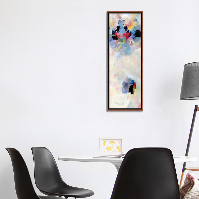 Reproduction d’art panoramique « future Rainbow » par Julian Spencer, H 48 po x l 16 po x P 1,5 po, Toile blanche encadrée