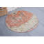 Tapis orange Anatolian, tapis neutre, tapis de plancher, tapis décoratif 4,2 x 4 pi, tapis turcs, tapis rétro