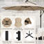 Parasol en porte-à-faux 10 po Caillo-86792626