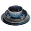 Gibson Elite Matisse 16-Piece Double Bowl Dinnerware Set, Service for 4 (16pcs)-1932654888