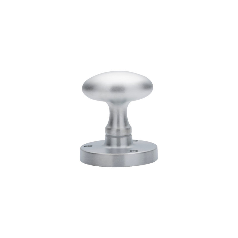 Victorian Double Dummy Door Knob, Satin Chrome