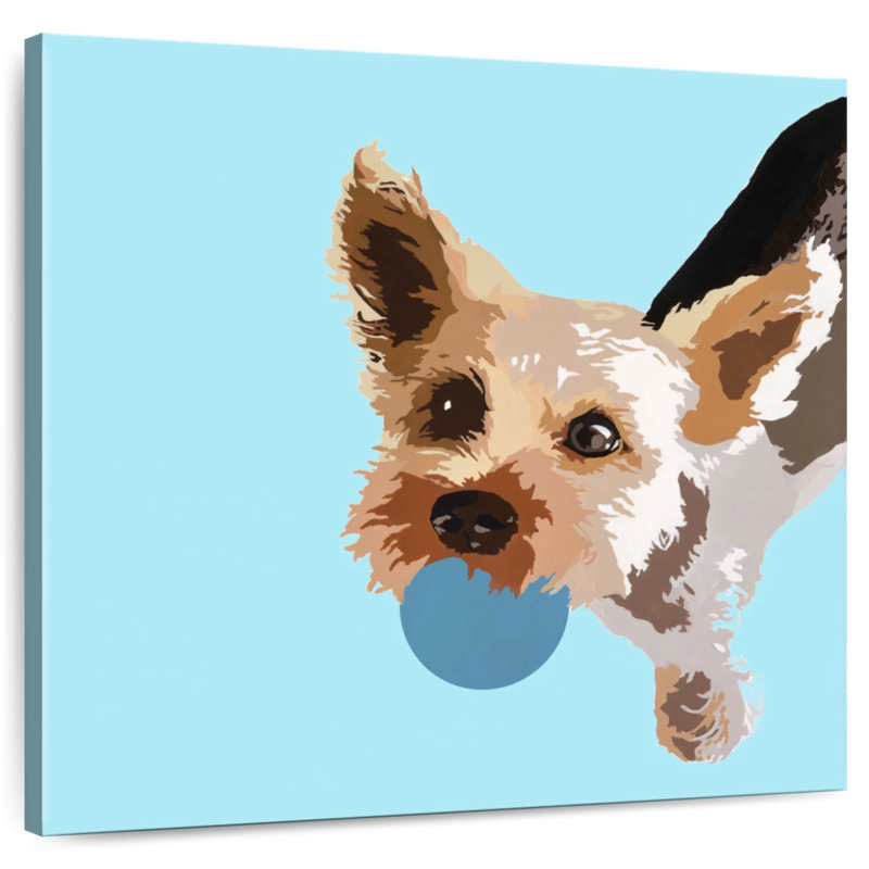 Brampt Rex On Light Blue, 30" H x 30" W