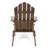 Outdoor Chair Dark Brown - Foldable Style Wood Frame For Picnic, Constructed With