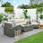 Morten Wicker 5 - Person Patio Conversation Set with Cushions-22032653