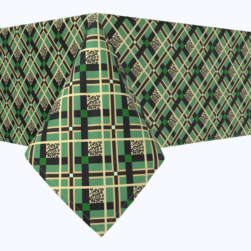 Tartan Plaid Square Tablecloth, 90" x 90"