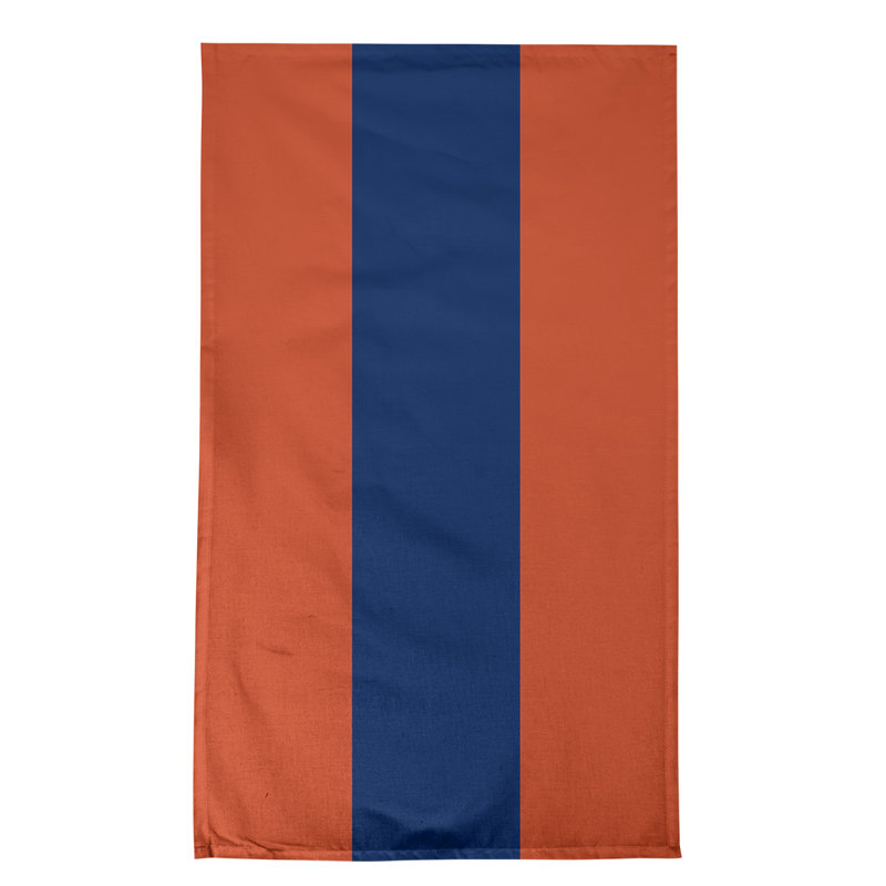 Anaheim Stripe Tea Towel Kitchen Towel, Cotton Twill, Orange/Navy Blue/Orange
