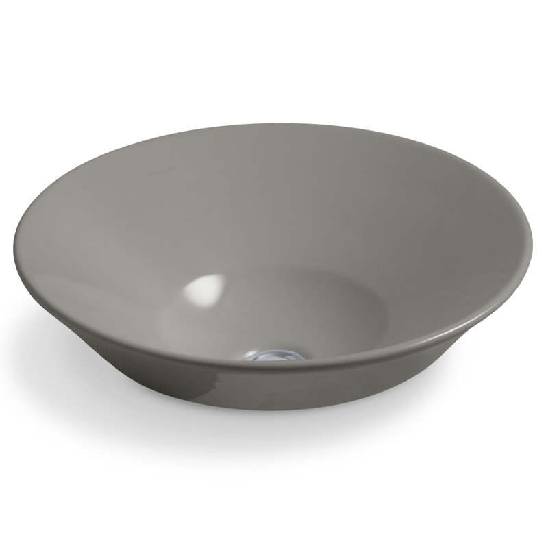 Conical Bell® Artist Editions Oval Vessel or Wall Mount Bathroom Sink, Cashmere