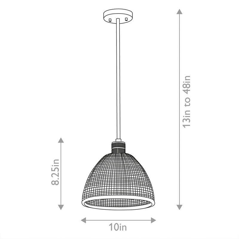 Hampstead 1 - Light Pendant, Black