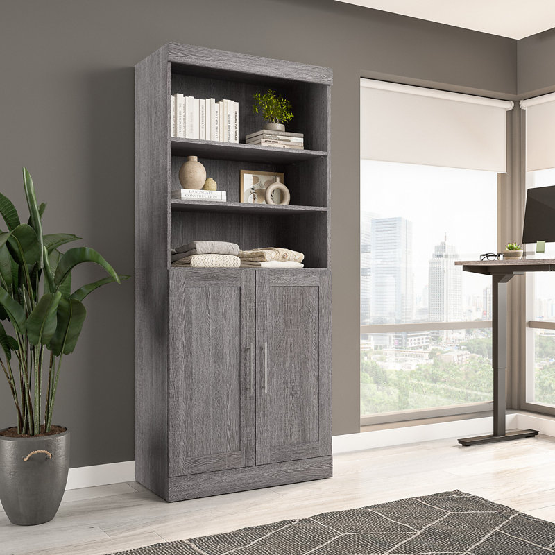 Arlex Walk-In Tower, Bark Gray, 83.66" H x 25" W x 18.19" D