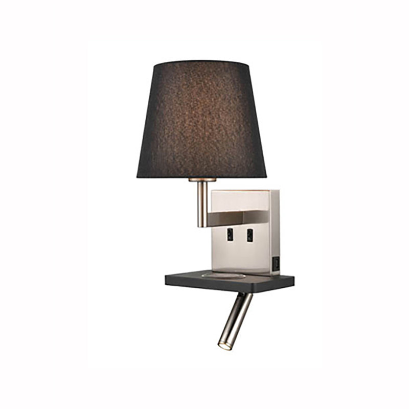 Otwin LED Armed Sconce, Black